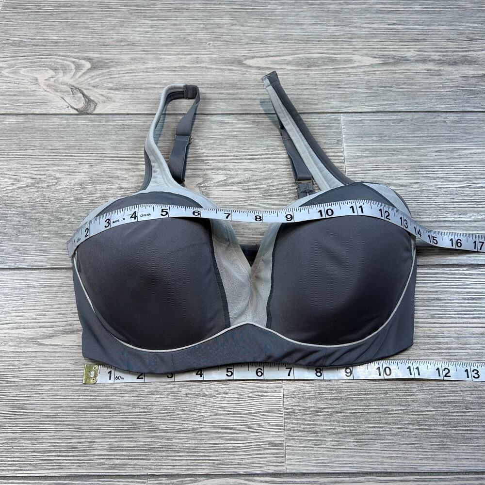 Natori Zen Contour Convertible Sports Bra Feather Grey 32DDD EUC - Picture 6 of 7
